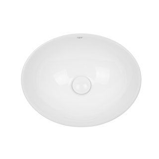 Раковина-чаша Qtap Dove 420x330x150 White с донным клапаном QT06113078W