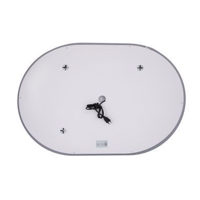 Зеркало Qtap Gemini 650х900 с LED-подсветкой Touch, с антизапотеванием, с диммером, рег. темп. цвета (3000-6500K) Reverse QT2578R6590