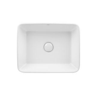 Раковина-чаша Qtap Tern 480х370х135 White с донным клапаном QT17112074W