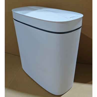 Мусорное ведро сенсорное овальное Mixxus Flat-TC0109 White 9 л цвет белый (MI7074)