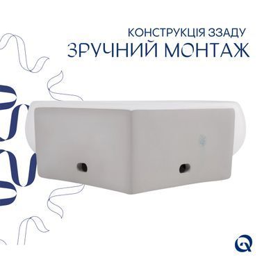 Раковина Qtap Leo 380x360x130 White QT11115010WN