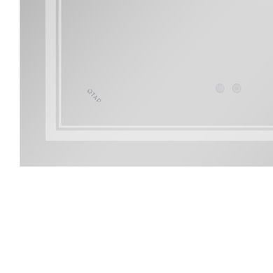 Дзеркало Qtap Cardinal (CA1) 800х500 з LED-підсвічуванням Touch, з антизапітнінням, з диммером, рег. темп. кольори (3000-6500K) Reverse QT0478C5080