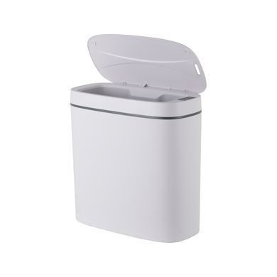 Мусорное ведро сенсорное овальное Mixxus Flat-TC0109 White 9 л цвет белый (MI7074)