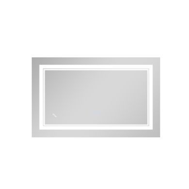 Дзеркало Qtap Cardinal (CA1) 800х500 з LED-підсвічуванням Touch, з антизапітнінням, з диммером, рег. темп. кольори (3000-6500K) Reverse QT0478C5080
