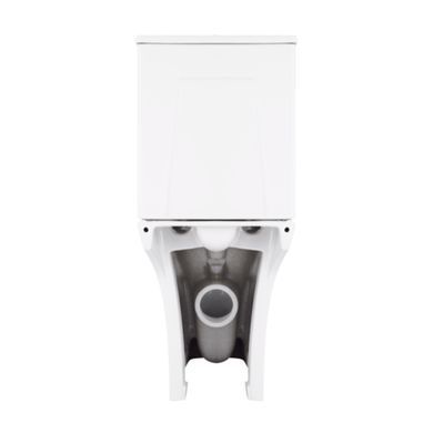 Унитаз-компакт Qtap Presto Quadro безободковый с сиденьем Soft-close QT24221215AW