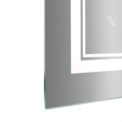 Дзеркало Qtap Cardinal (CA1) 800х500 з LED-підсвічуванням Touch, з антизапітнінням, з диммером, рег. темп. кольори (3000-6500K) Reverse QT0478C5080