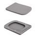 Унитаз подвесной Tern Ultra Quiet 490&times;365&times;325&nbsp;мм, Stone Grey, с сиденьем Slim Duroplast / Soft-close / Quick Release QT17332303ASSG Qtap