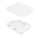 Унитаз-компакт Qtap Presto Quadro безободковый с сиденьем Soft-close QT24221215AW
