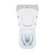 Унитаз-компакт Qtap Presto Quadro безободковый с сиденьем Soft-close QT24221215AW