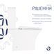 Унитаз-компакт Qtap Presto Quadro безободковый с сиденьем Soft-close QT24221215AW
