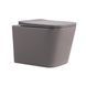 Унитаз подвесной Tern Ultra Quiet 490&times;365&times;325&nbsp;мм, Stone Grey, с сиденьем Slim Duroplast / Soft-close / Quick Release QT17332303ASSG Qtap