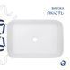 Раковина накладная Qtap Virgo N прямоугольная без донного клапана WHITE QT18116308W