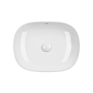 Раковина-чаша Qtap Aquarius 465x375x120 White с донным клапаном QT21112185W