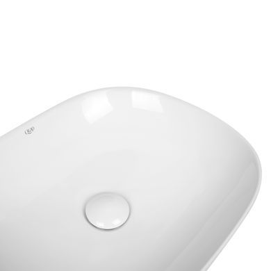 Раковина-чаша Qtap Aquarius 465x375x120 White с донным клапаном QT21112185W