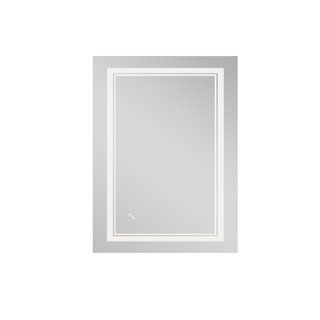 Дзеркало Qtap Cardinal 600х800 з LED-підсвічуванням Touch, з антизапітнінням, з диммером, рег. темп. кольори (3000-6500K) Reverse QT0478C6080