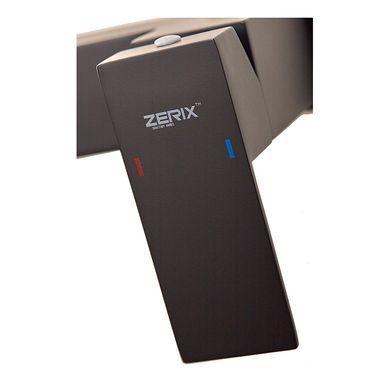 Змішувач для душу Zerix KUB-003 Black з нерж. сталі SUS304 (кол. чорний) (ZX4848)
