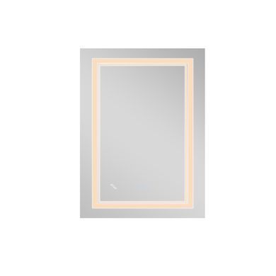 Дзеркало Qtap Cardinal 600х800 з LED-підсвічуванням Touch, з антизапітнінням, з диммером, рег. темп. кольори (3000-6500K) Reverse QT0478C6080