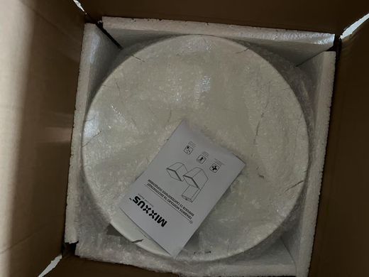 Раковина накладна Mixxus Premium WAVE-0102 MARBLE 370х370х130mm (MP6528)