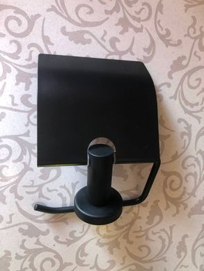 Чорний тримач туалетного паперу Globus Lux