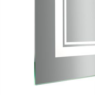 Дзеркало Qtap Cardinal (CA1) 1000х800 з LED-підсвічуванням Touch, з антизапотіванням, з диммером, рег. темп. кольори (3000-6500K) QT0478C10080