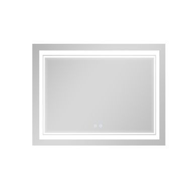 Дзеркало Qtap Cardinal (CA1) 1000х800 з LED-підсвічуванням Touch, з антизапотіванням, з диммером, рег. темп. кольори (3000-6500K) QT0478C10080