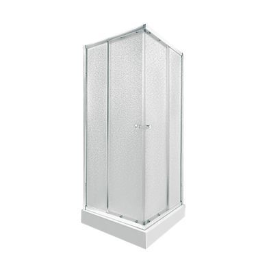Набор Qtap душевая кабина Presto CRM1088SP5 Pear 1970x800x800 мм + поддон Tern 308812C 80x80x12 см с сифоном