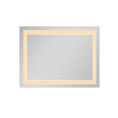Дзеркало Qtap Cardinal (CA1) 1000х800 з LED-підсвічуванням Touch, з антизапотіванням, з диммером, рег. темп. кольори (3000-6500K) QT0478C10080