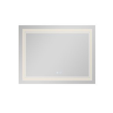 Дзеркало Qtap Cardinal (CA1) 1000х800 з LED-підсвічуванням Touch, з антизапотіванням, з диммером, рег. темп. кольори (3000-6500K) QT0478C10080