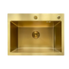 Мийка Mixxus MH5843 Micro Decor Brushed Gold (3.0/0.8) з нерж. сталі (колір матове золото) (MI8218)