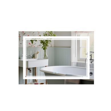 Дзеркало Qtap Cardinal 1200х800 з LED-підсвічуванням Touch, з антизапітнінням, з диммером, рег. темп. кольори (3000-6500K) QT0478C12080