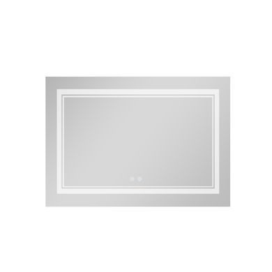 Дзеркало Qtap Cardinal 1200х800 з LED-підсвічуванням Touch, з антизапітнінням, з диммером, рег. темп. кольори (3000-6500K) QT0478C12080