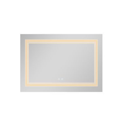 Дзеркало Qtap Cardinal 1200х800 з LED-підсвічуванням Touch, з антизапітнінням, з диммером, рег. темп. кольори (3000-6500K) QT0478C12080