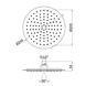 Лейка для верхнего душа Lidz Niagara 125 245 мм округлая LDNIA125NKS37518 Chrome
