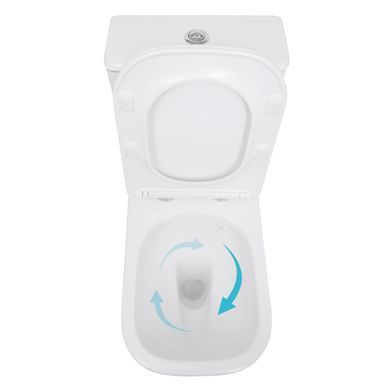 Унитаз напольный Qtap Stork Ultra Quiet 630&times;350&times;805 мм с сиденьем Soft-close, White QTSTO27W49260
