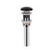 Раковина Qtap Nando LT 600х420х120 Matt black с донным клапаном QT12112173MBMB