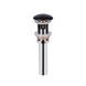 Раковина Qtap Nando LT 600х420х120 Matt black с донным клапаном QT12112173MBMB