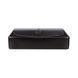 Раковина Qtap Nando LT 600х420х120 Matt black с донным клапаном QT12112173MBMB