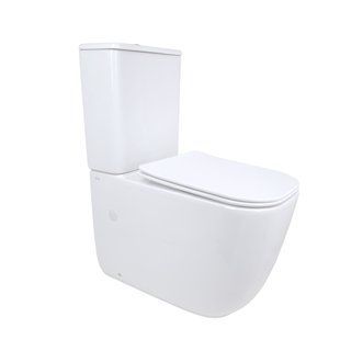 Унитаз напольный Qtap Aquarius Ultra Quiet 620&times;355&times;790 мм с сиденьем Soft-close, White QTAQAW27W49262