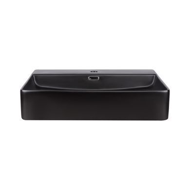 Раковина Qtap Nando LT 600х420х120 Matt black QT12112173MBMBN
