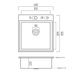 Кухонна мийка GERMECE HANDMADE PVD Мідна 400Х500Х220 (3,0/1,5 мм кошик та дозатор у комплекті)