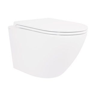 Унитаз подвесной Qtap Robin безободковый с сиденьем Soft-close QT1333046ENRW