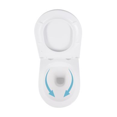 Унитаз подвесной Qtap Robin безободковый с сиденьем Soft-close QT1333046ENRW