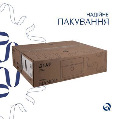 Раковина Qtap Nando LT 500х420х130 Matt black QT12116146AMB