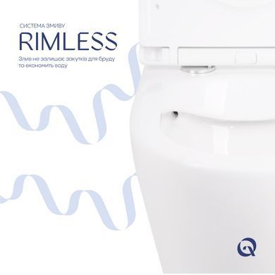 Унитаз подвесной Qtap Robin безободковый с сиденьем Soft-close QT1333046ENRW