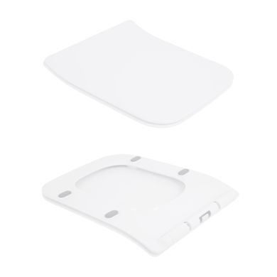 Унитаз подвесной Qtap Crow Rimless безободковый с сиденьем Soft-close QT05335170W
