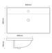 Раковина меблева MIXXUS PREMIUM STYLE-1503 800х480х190mm з отвором під змішувач та переливом (MP6500)