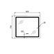 Зеркало Qtap Mideya (MI2) 900х700 с LED-подсветкой Touch, с антизапотеванием, с диммером, рег. яркости QT2078NCF9070