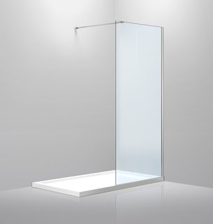 Стенка 900*1900 мм, прозрачное стекло 8мм+Профиль стеновой 1900мм для Walk-IN+Держатель стекла (D) 1000мм