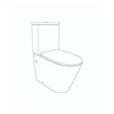 Унитаз напольный Qtap Swan Ultra Quiet с сидением Soft-close 640x360x835 мм QT16222182TW White