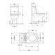 Унитаз напольный Qtap Swan Ultra Quiet с сидением Soft-close 640x360x835 мм QT16222182TW White